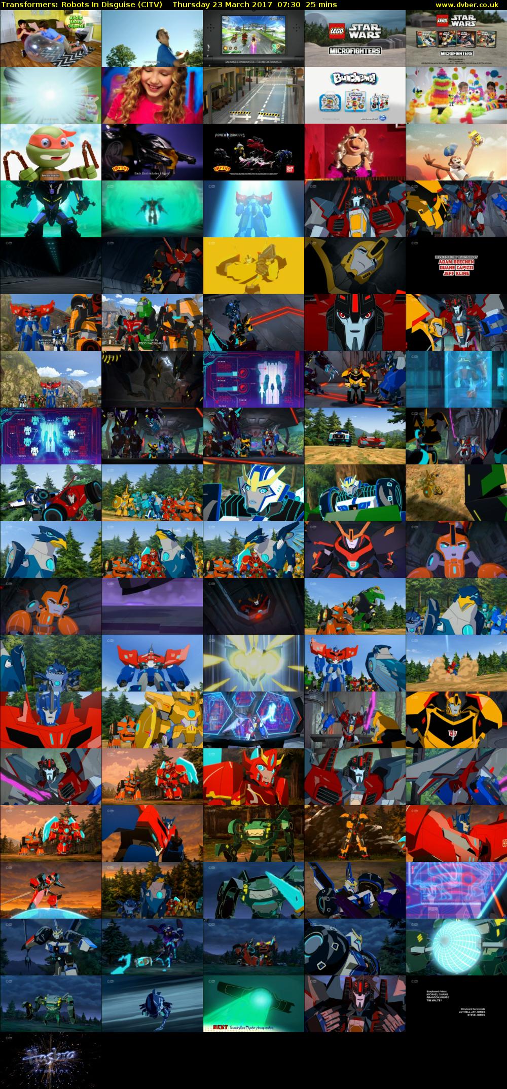 Transformers: Robots In Disguise (CITV) Thursday 23 March 2017 07:30 - 07:55