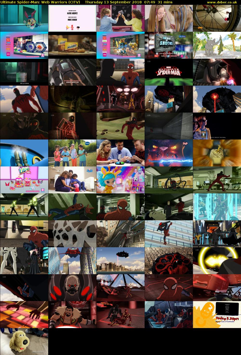 Ultimate Spider-Man: Web Warriors (CITV) Thursday 13 September 2018 07:49 - 08:20