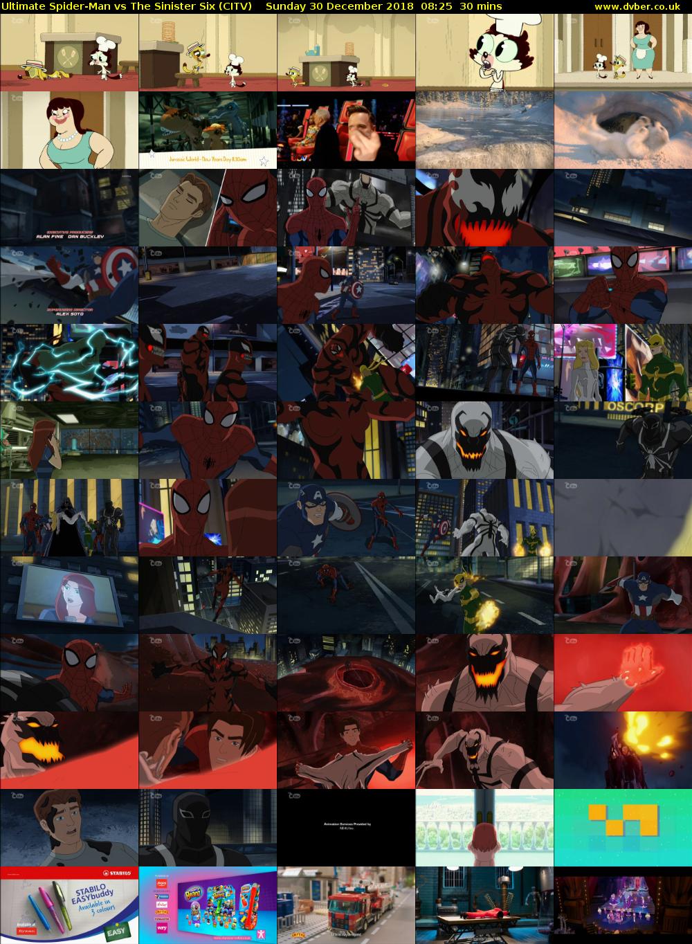 Ultimate Spider-Man vs The Sinister Six (CITV) Sunday 30 December 2018 08:25 - 08:55