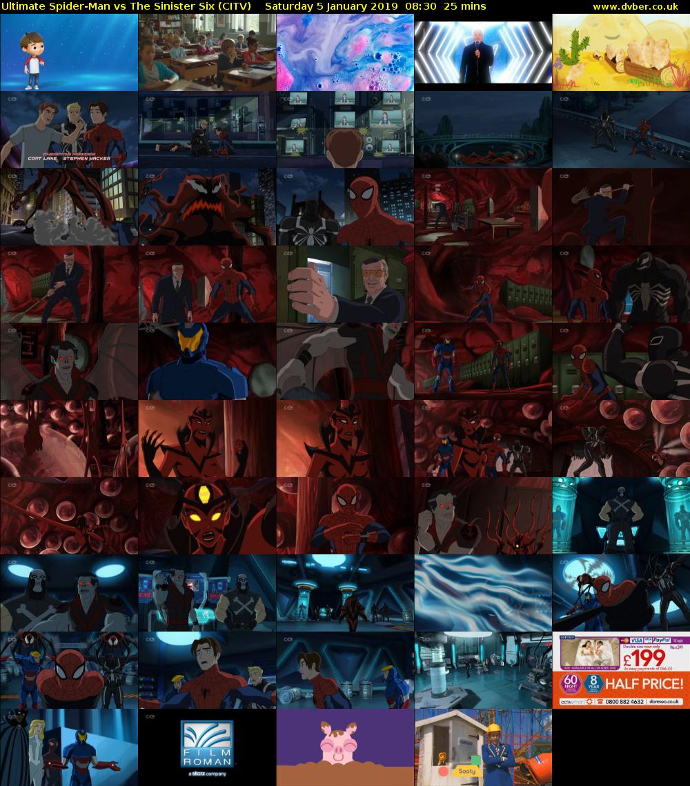Ultimate Spider-Man vs The Sinister Six (CITV) Saturday 5 January 2019 08:30 - 08:55