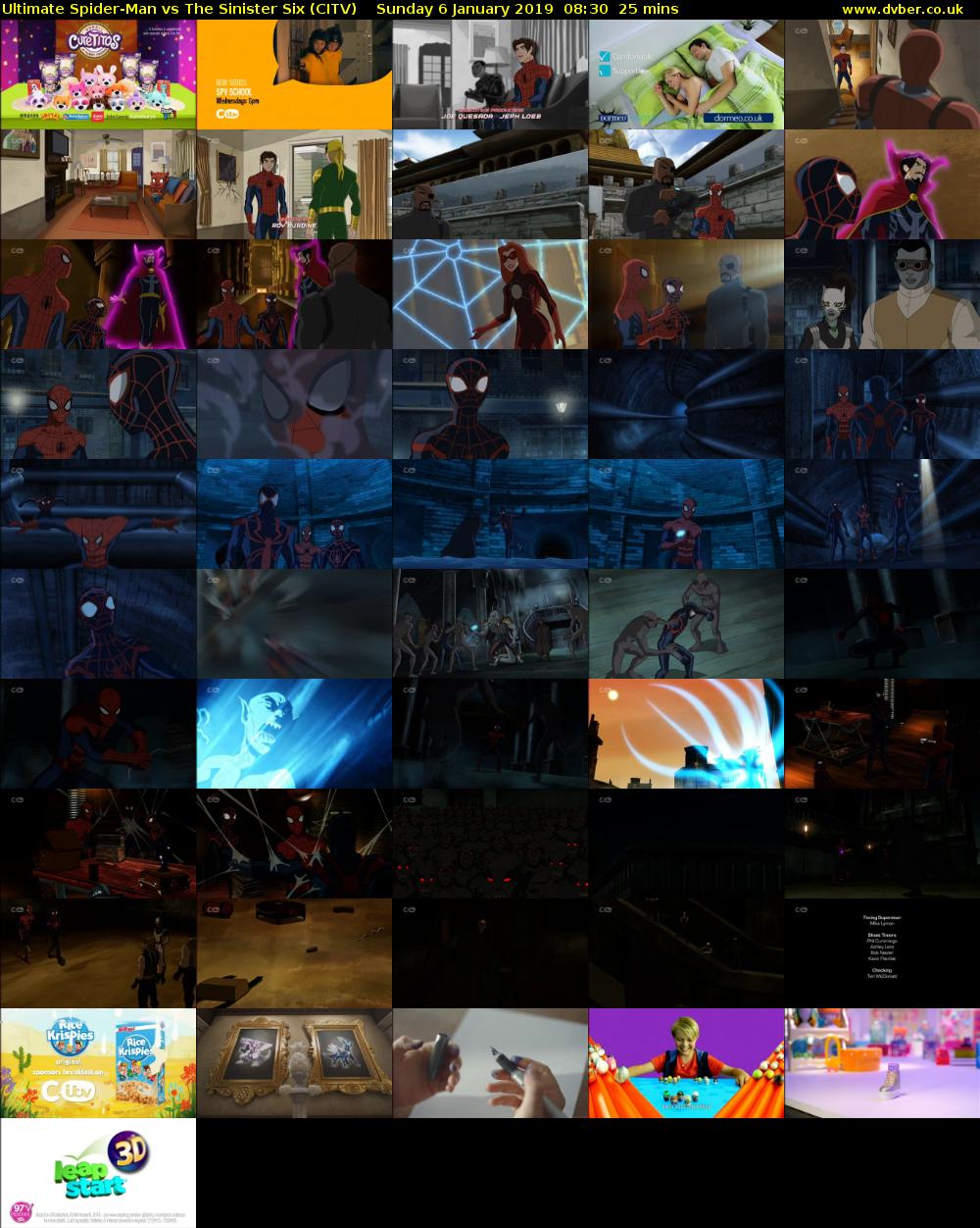 Ultimate Spider-Man vs The Sinister Six (CITV) Sunday 6 January 2019 08:30 - 08:55