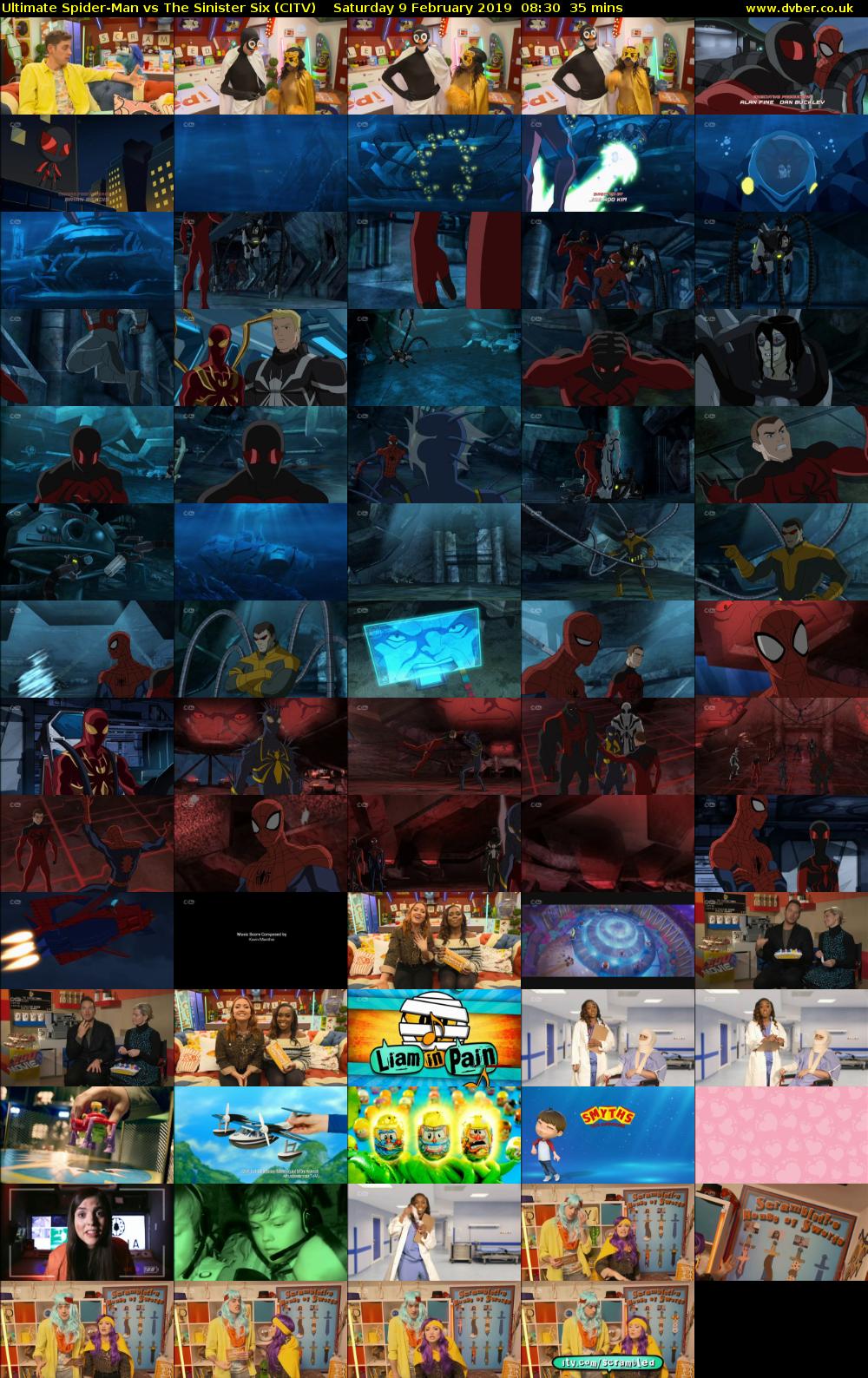 Ultimate Spider-Man vs The Sinister Six (CITV) Saturday 9 February 2019 08:30 - 09:05
