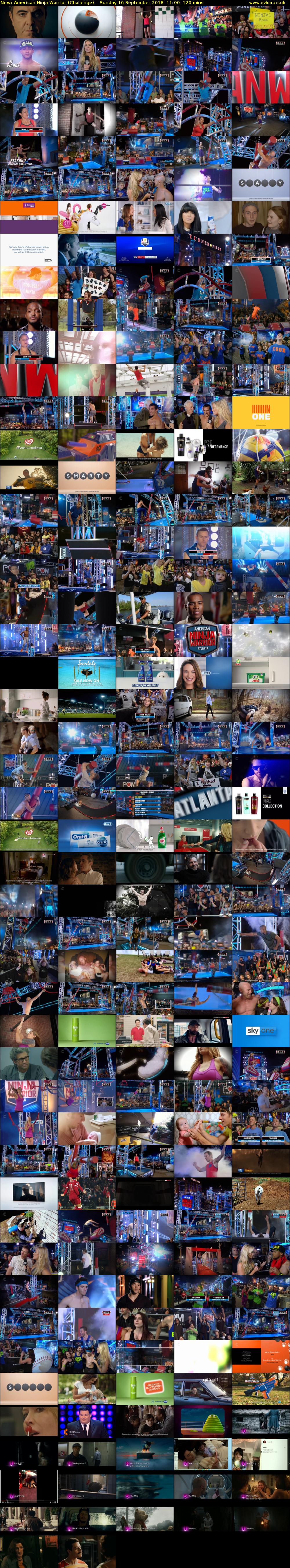 American Ninja Warrior (Challenge) Sunday 16 September 2018 11:00 - 13:00