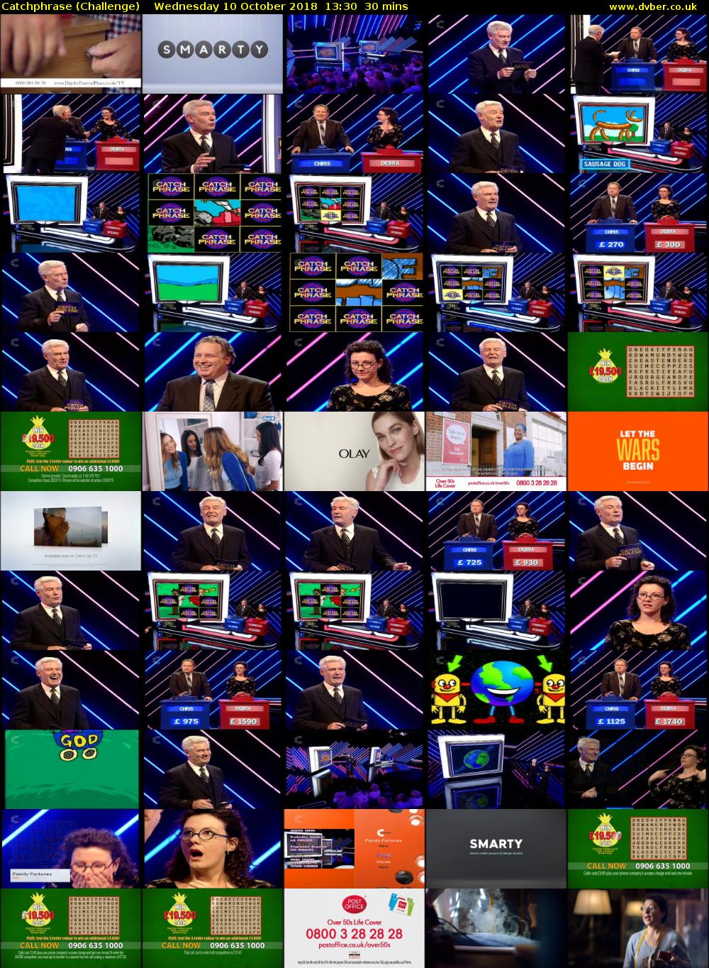 Catchphrase (Challenge) Wednesday 10 October 2018 13:30 - 14:00