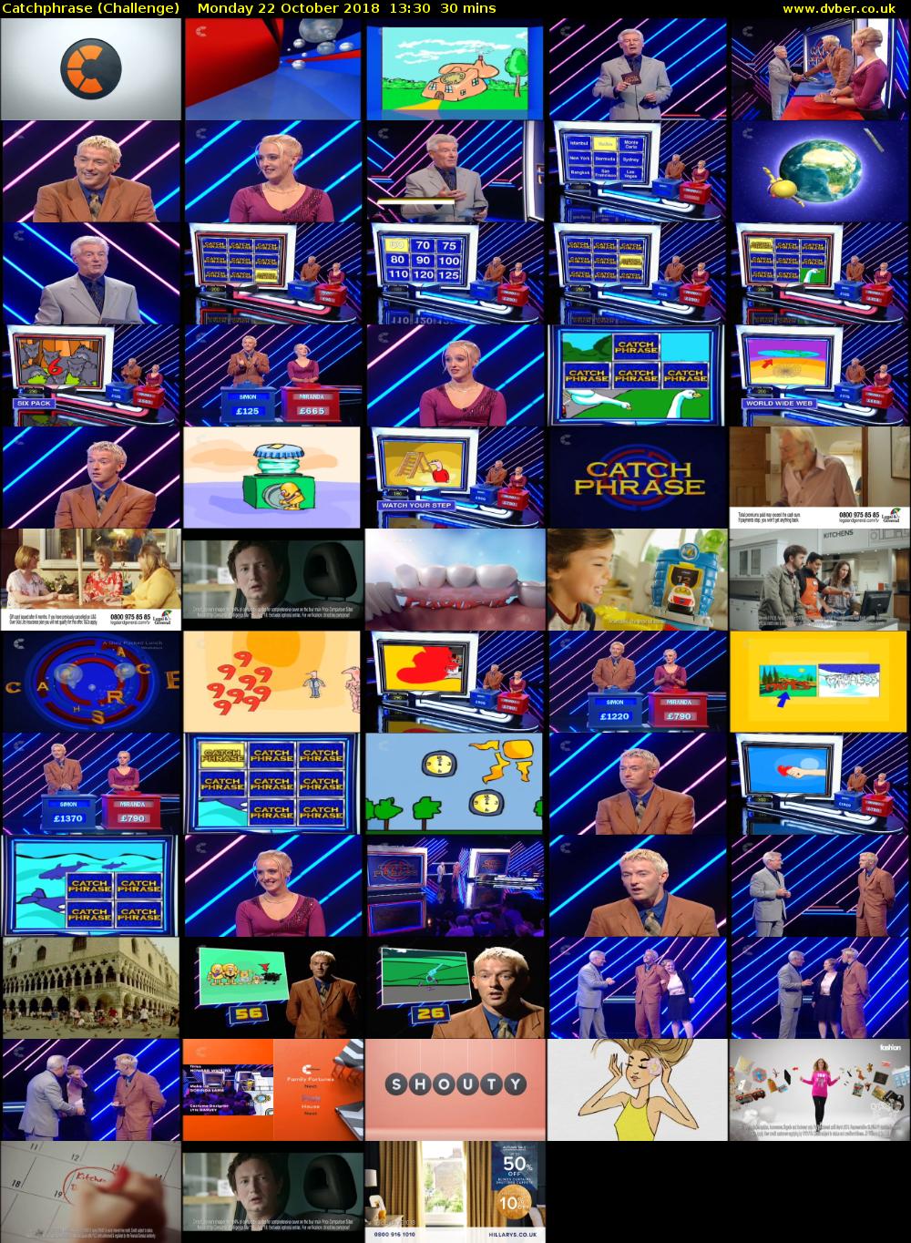 Catchphrase (Challenge) Monday 10 January 2020 18:45 - 14:00