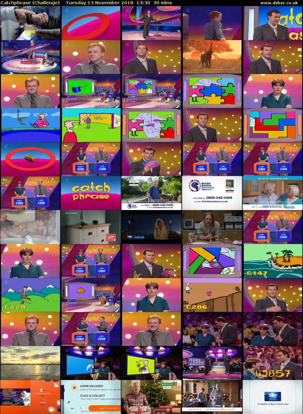 Catchphrase (Challenge) Tuesday 13 November 2018 13:30 - 14:00