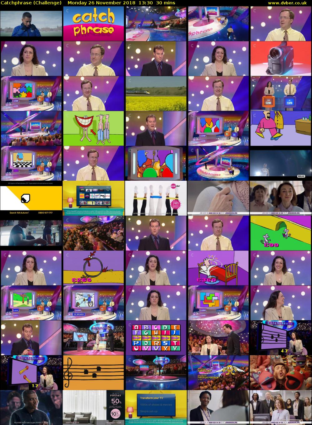 Catchphrase (Challenge) Monday 26 November 2018 13:30 - 14:00