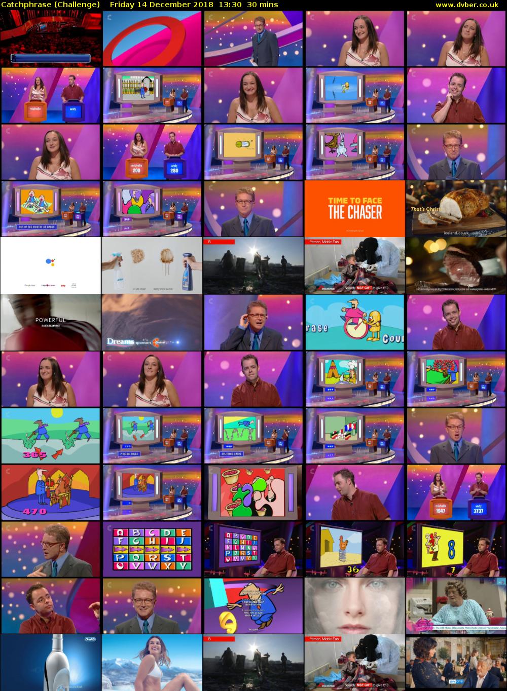 Catchphrase (Challenge) Friday 14 December 2018 13:30 - 14:00