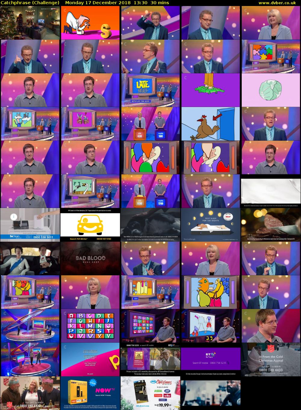 Catchphrase (Challenge) Monday 17 December 2018 13:30 - 14:00
