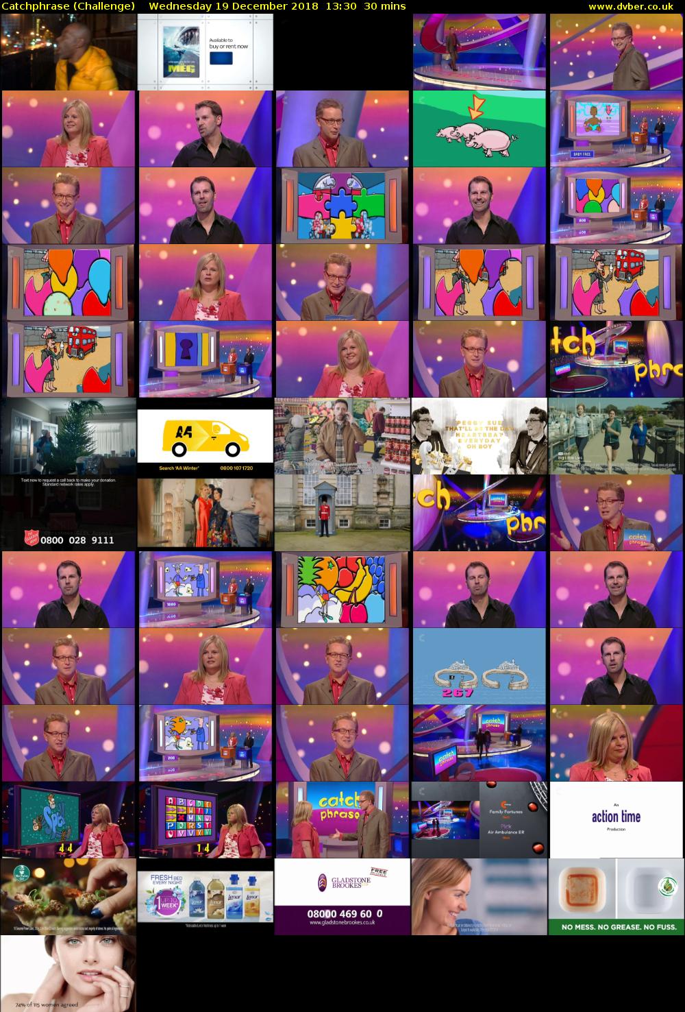 Catchphrase (Challenge) Wednesday 19 December 2018 13:30 - 14:00