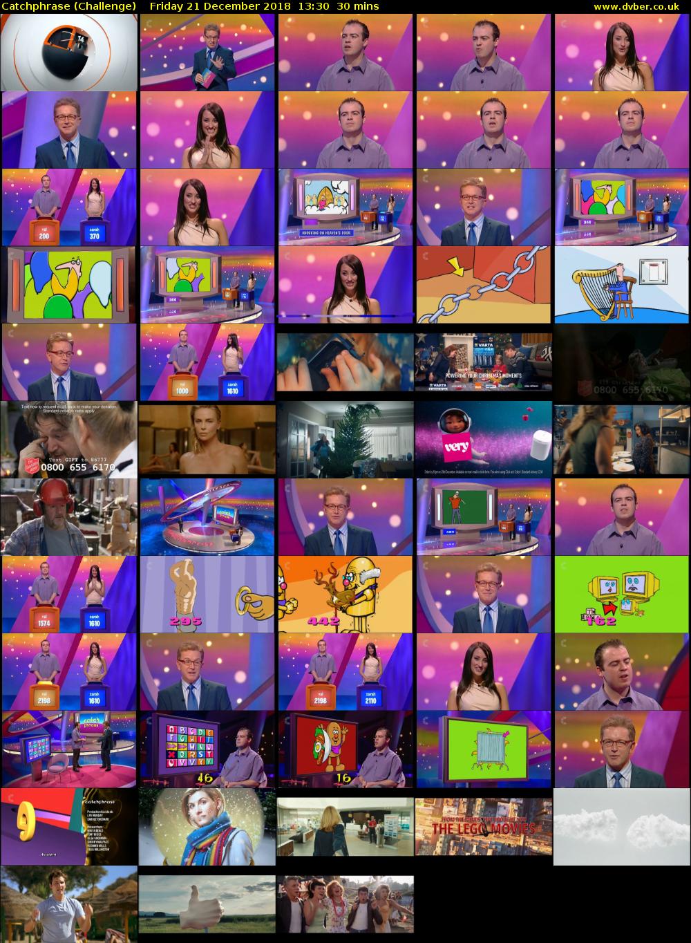 Catchphrase (Challenge) Friday 21 December 2018 13:30 - 14:00