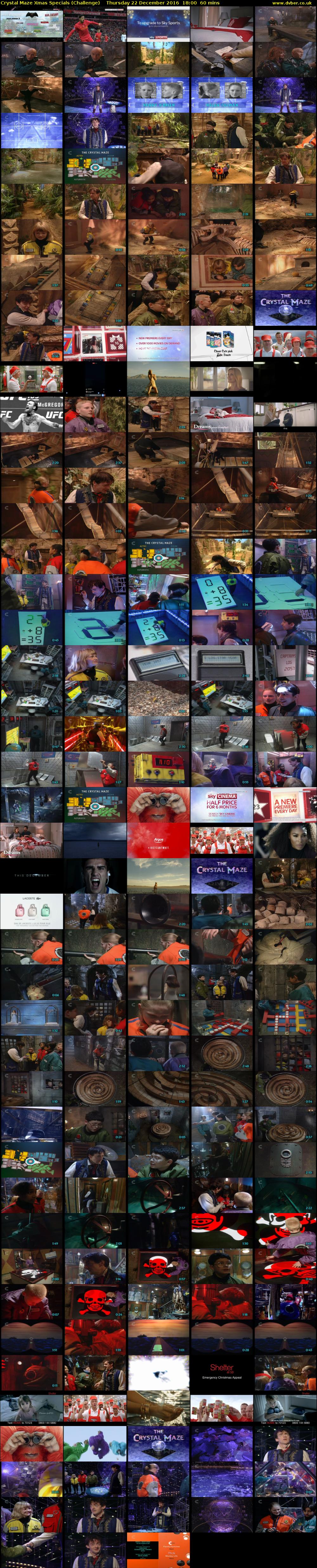 Crystal Maze Xmas Specials (Challenge) Thursday 22 December 2016 18:00 - 19:00