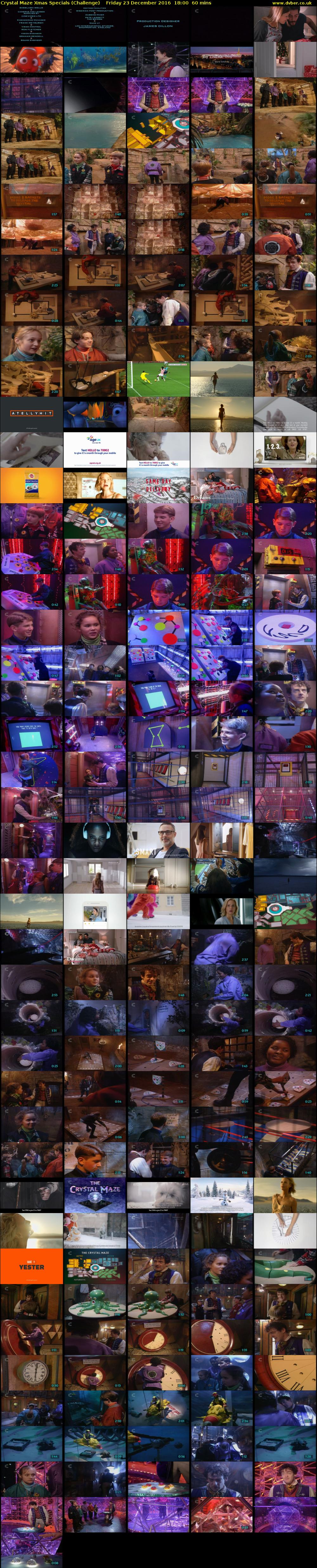 Crystal Maze Xmas Specials (Challenge) Friday 23 December 2016 18:00 - 19:00