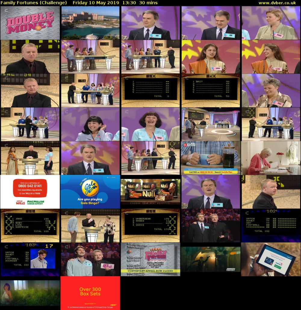 Family Fortunes (Challenge) Friday 10 May 2019 13:30 - 14:00