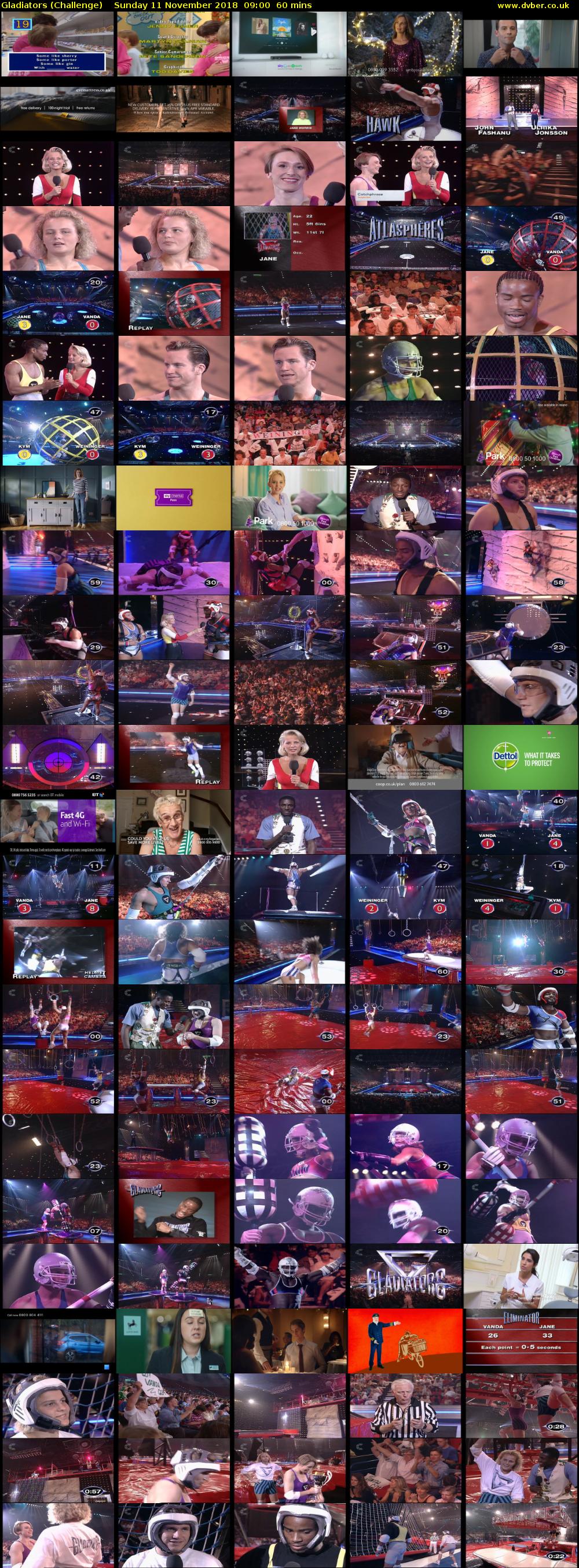 Gladiators (Challenge) Sunday 11 November 2018 09:00 - 10:00