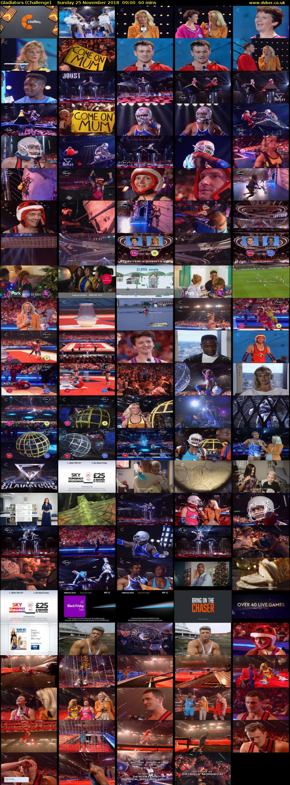 Gladiators (Challenge) Sunday 25 November 2018 09:00 - 10:00