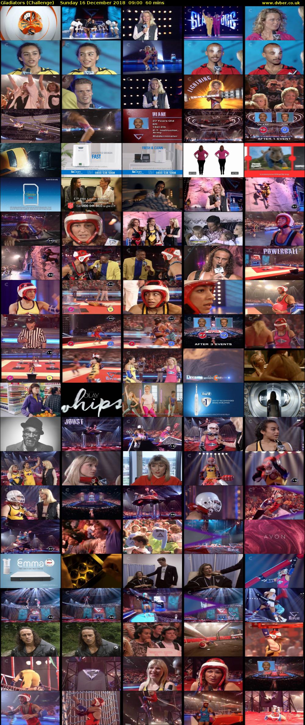 Gladiators (Challenge) Sunday 16 December 2018 09:00 - 10:00