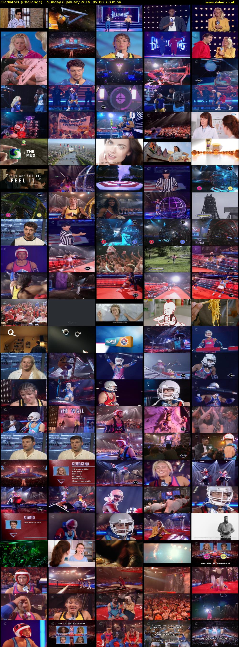 Gladiators (Challenge) Sunday 6 January 2019 09:00 - 10:00