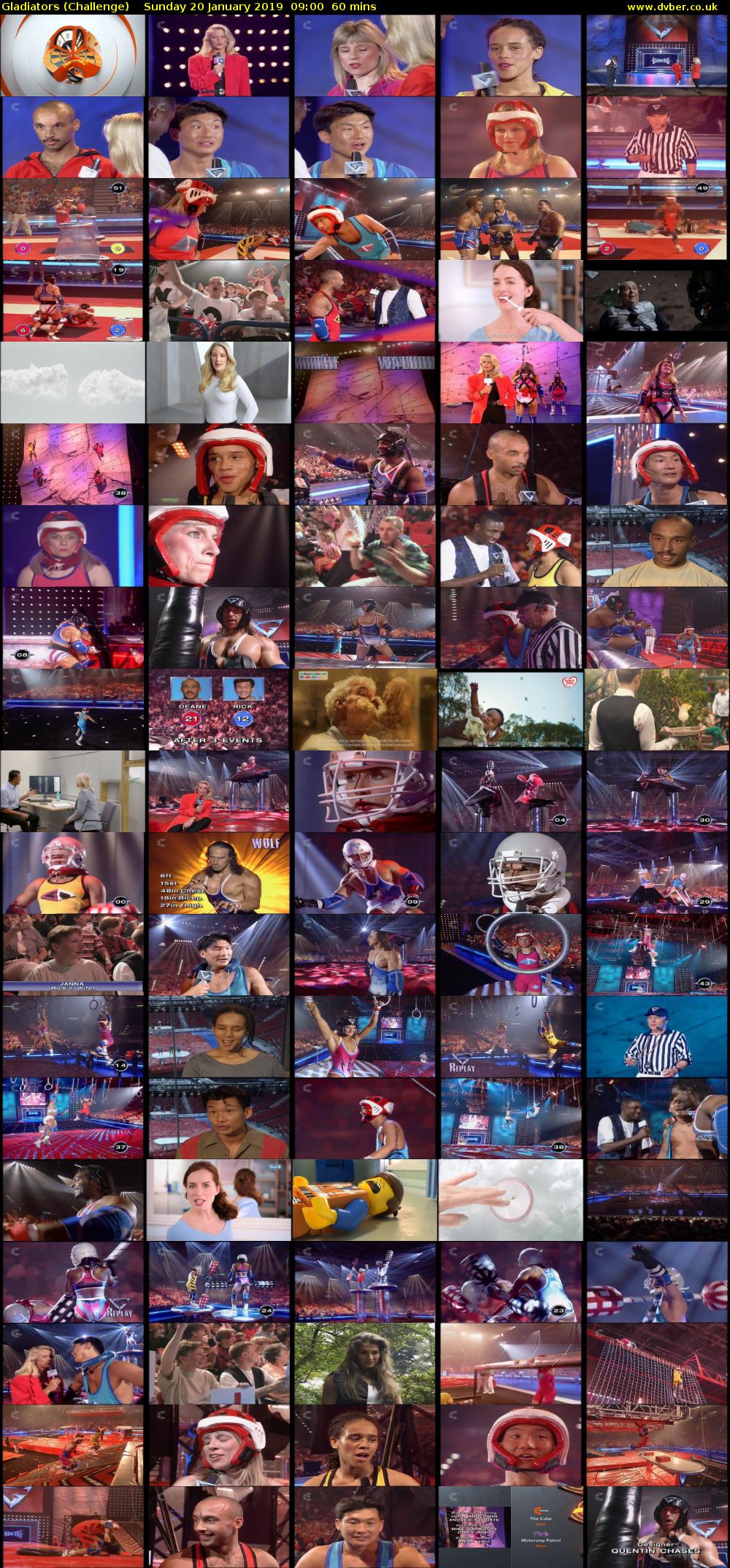 Gladiators (Challenge) Sunday 20 January 2019 09:00 - 10:00