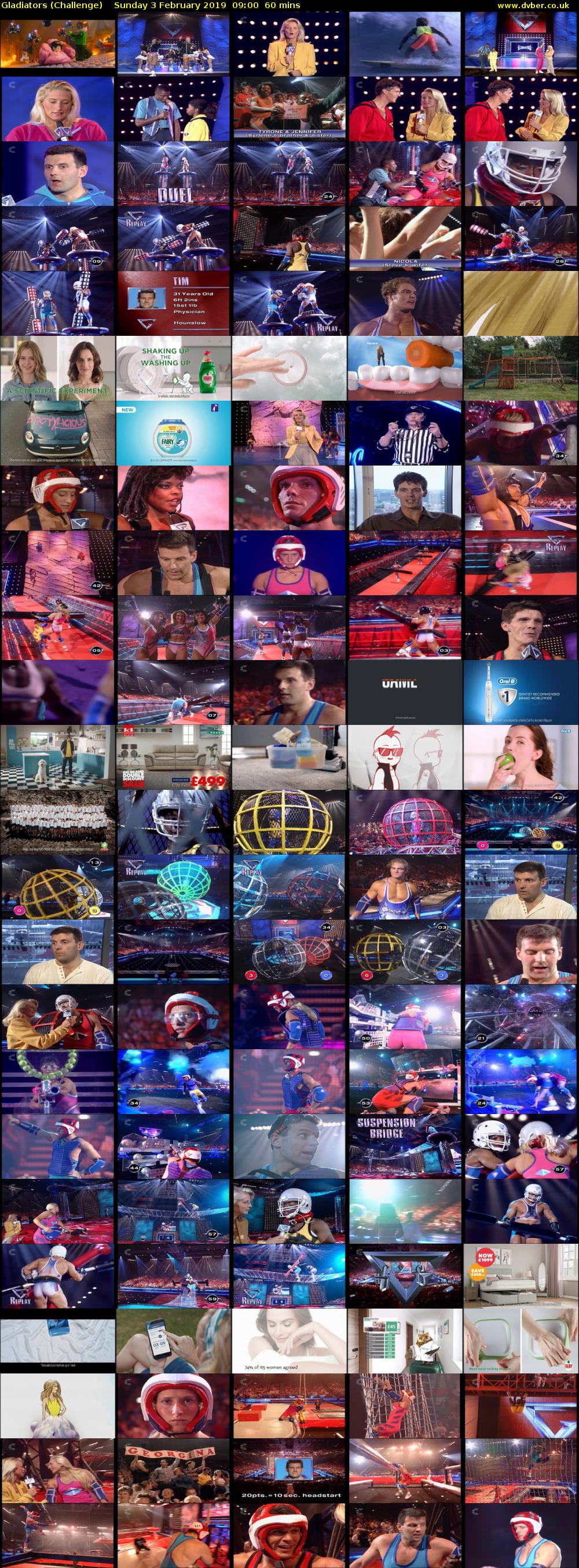 Gladiators (Challenge) Sunday 3 February 2019 09:00 - 10:00