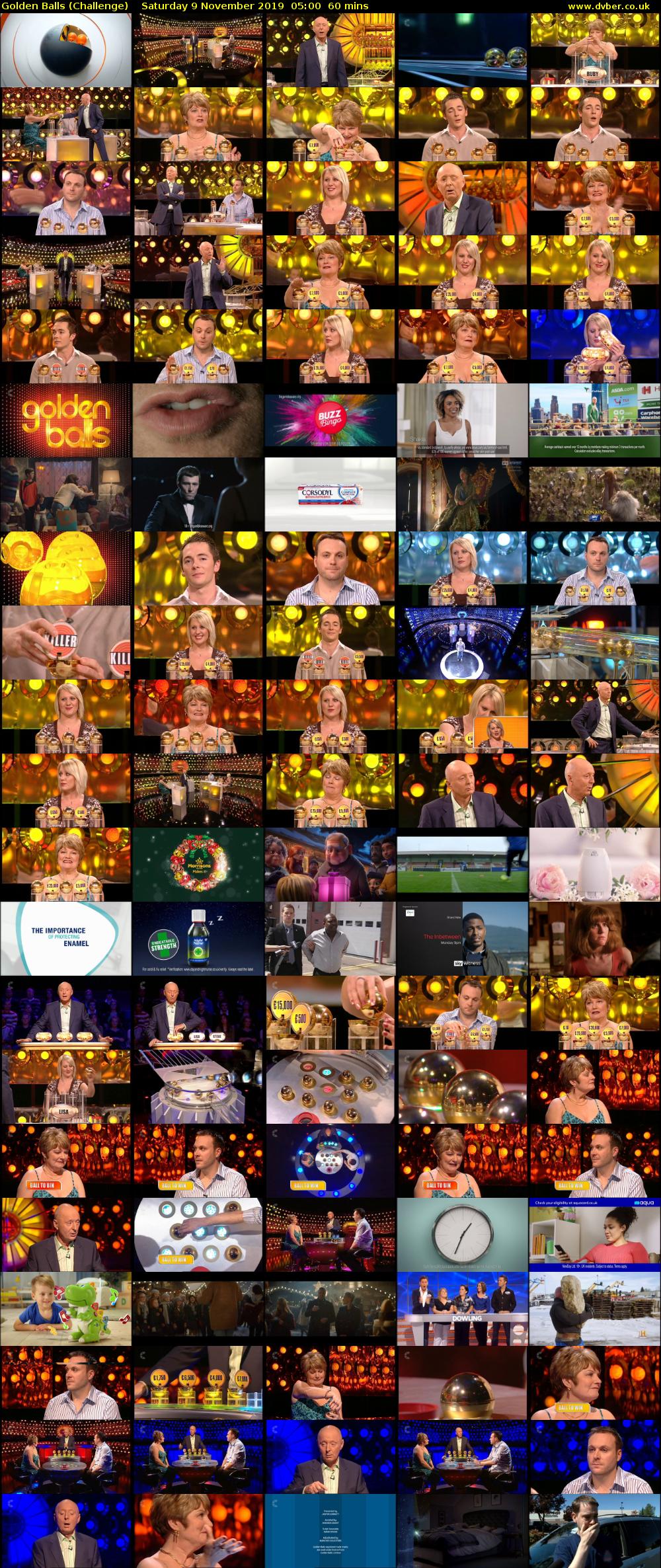Golden Balls (Challenge) Saturday 9 November 2019 05:00 - 06:00