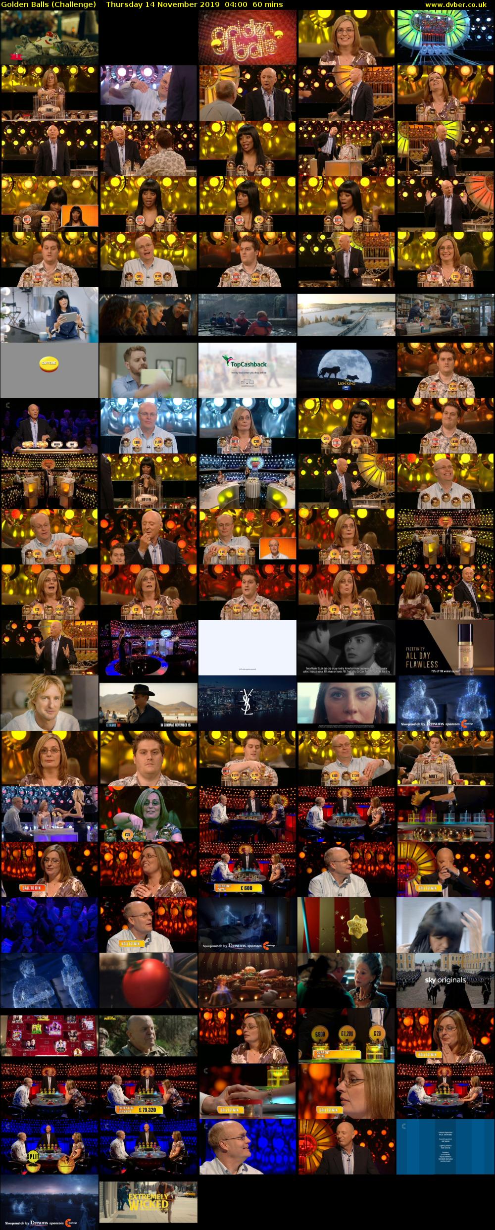 Golden Balls (Challenge) Thursday 14 November 2019 04:00 - 05:00