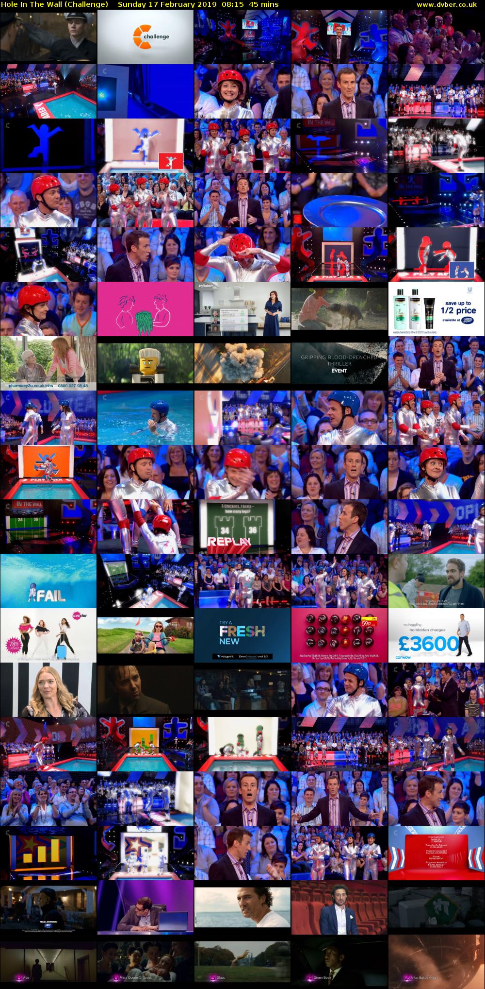 Hole In The Wall (Challenge) Sunday 17 February 2019 08:15 - 09:00