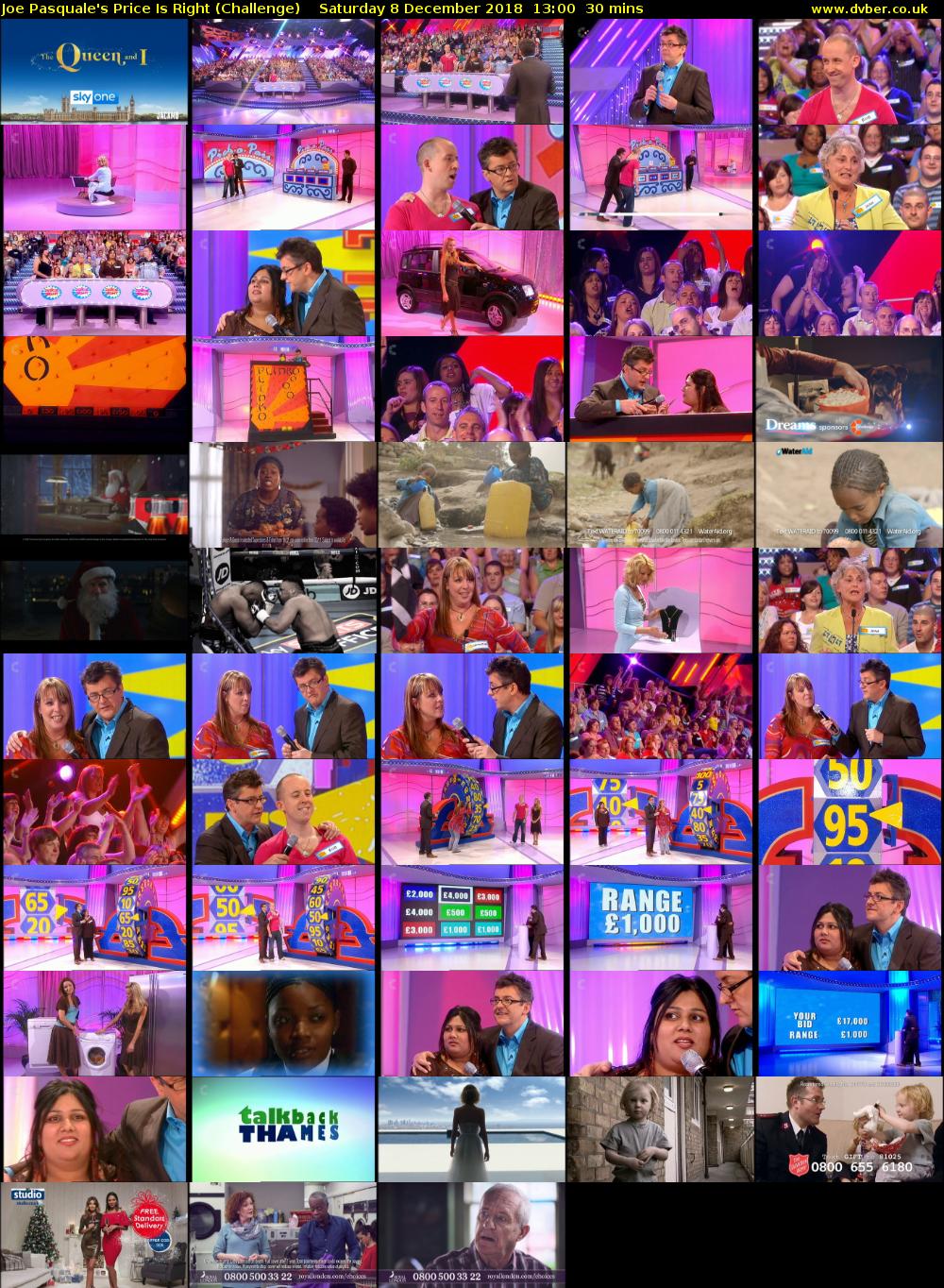 Joe Pasquale's Price Is Right (Challenge) Saturday 8 December 2018 13:00 - 13:30