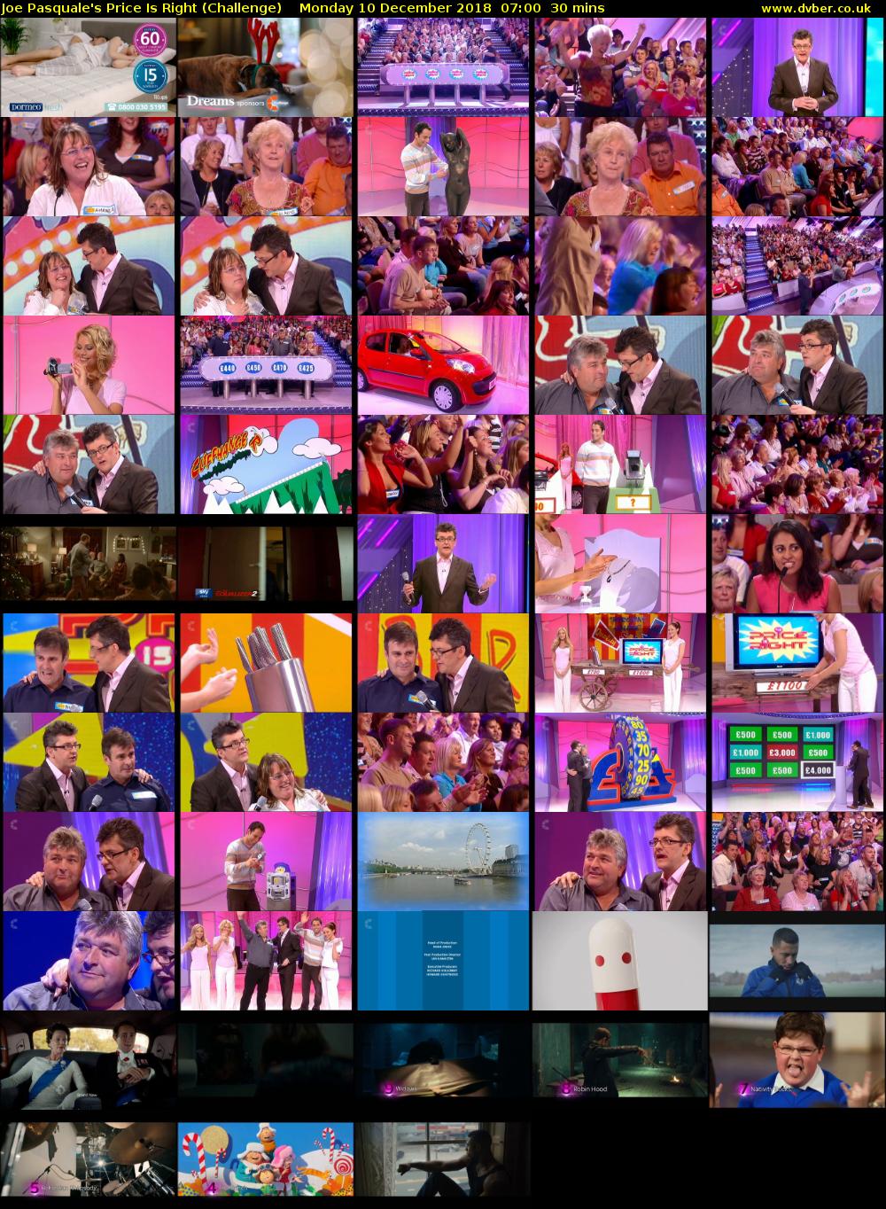 Joe Pasquale's Price Is Right (Challenge) Monday 10 December 2018 07:00 - 07:30