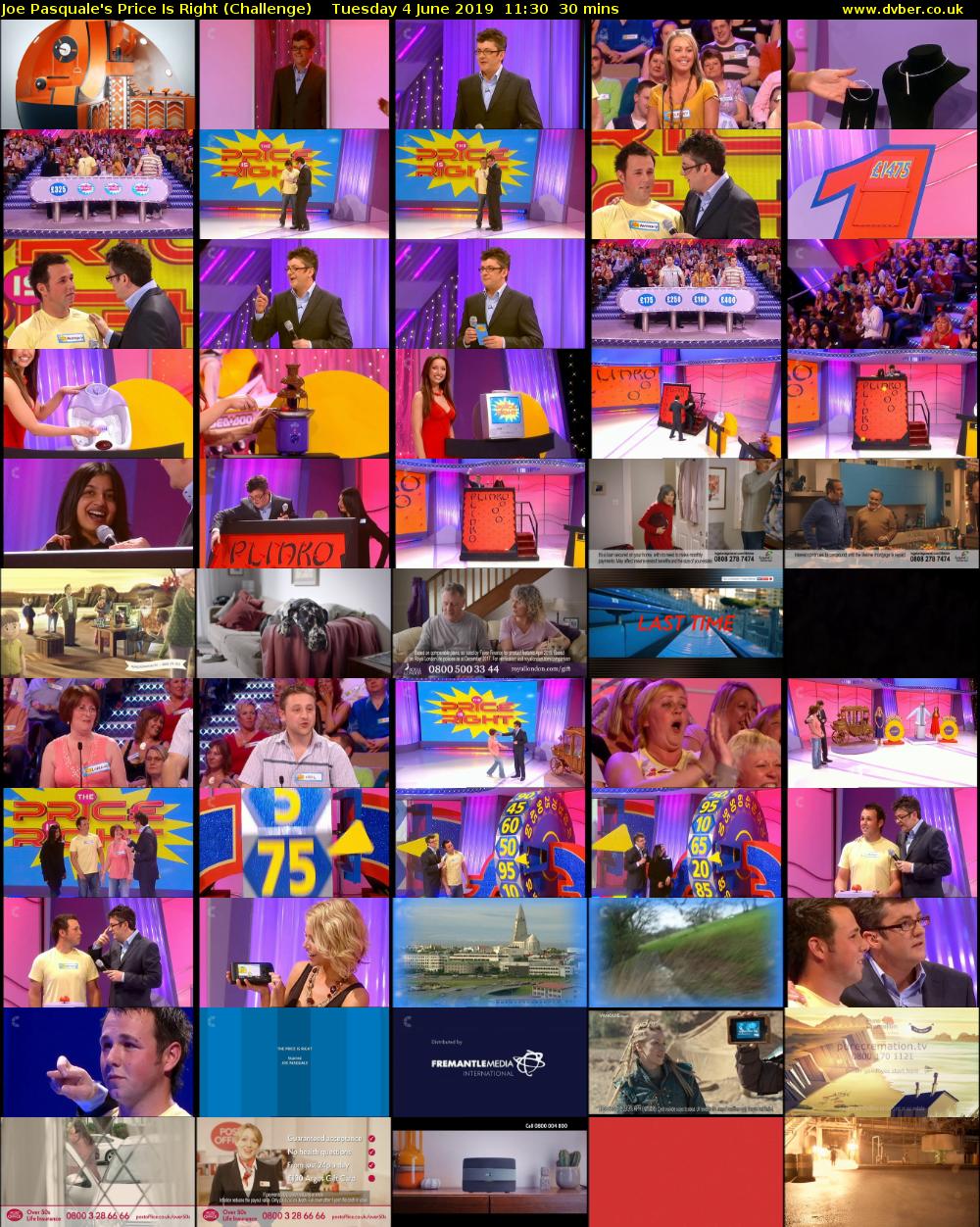 Joe Pasquale's Price Is Right (Challenge) Tuesday 4 June 2019 11:30 - 12:00