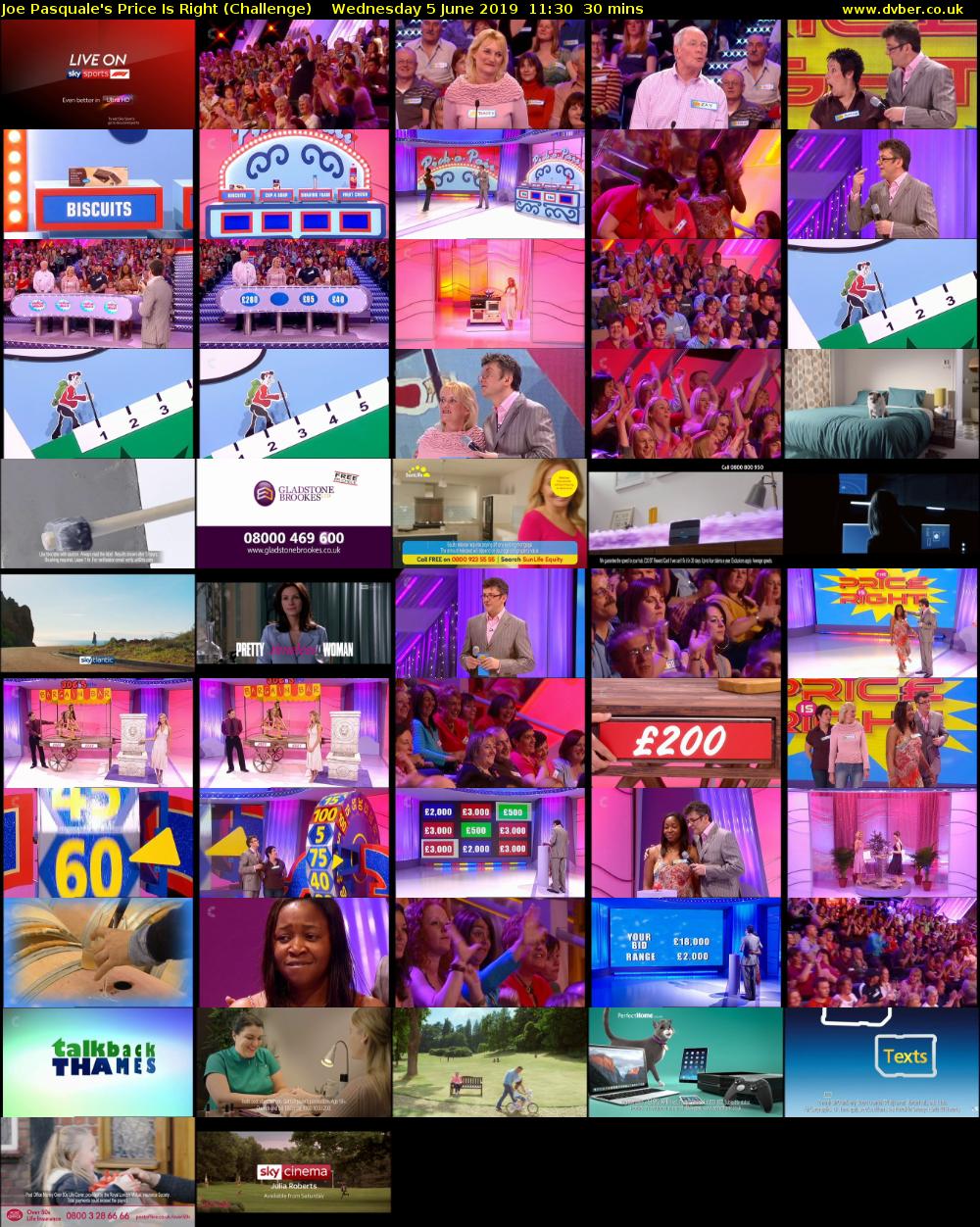 Joe Pasquale's Price Is Right (Challenge) Wednesday 5 June 2019 11:30 - 12:00