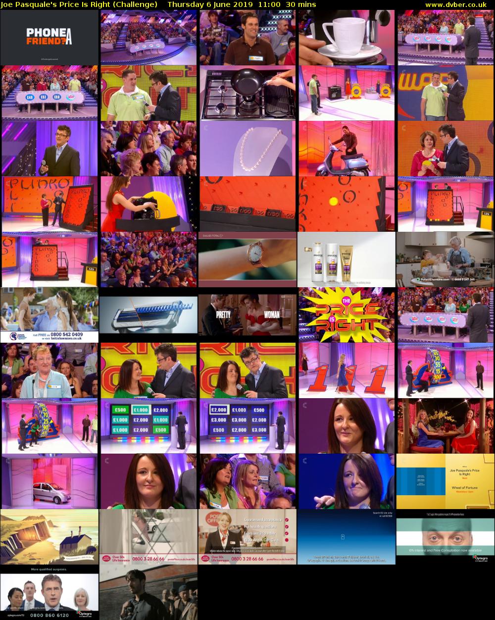Joe Pasquale's Price Is Right (Challenge) Thursday 6 June 2019 11:00 - 11:30