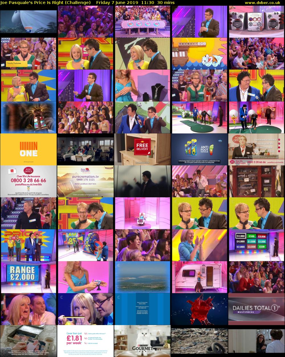 Joe Pasquale's Price Is Right (Challenge) Friday 7 June 2019 11:30 - 12:00