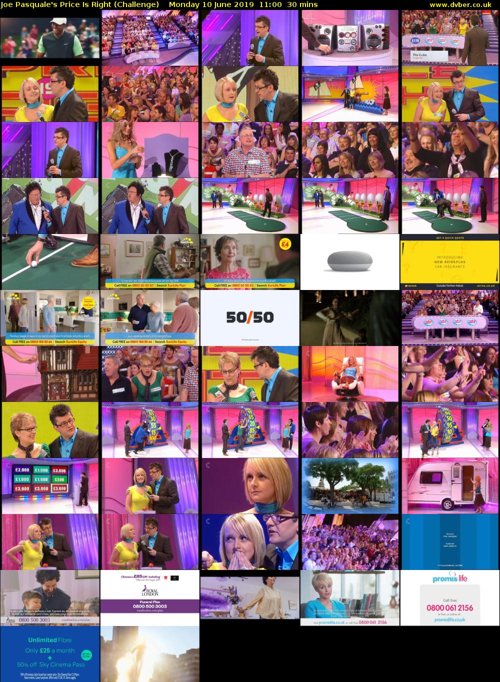 Joe Pasquale's Price Is Right (Challenge) Monday 10 June 2019 11:00 - 11:30