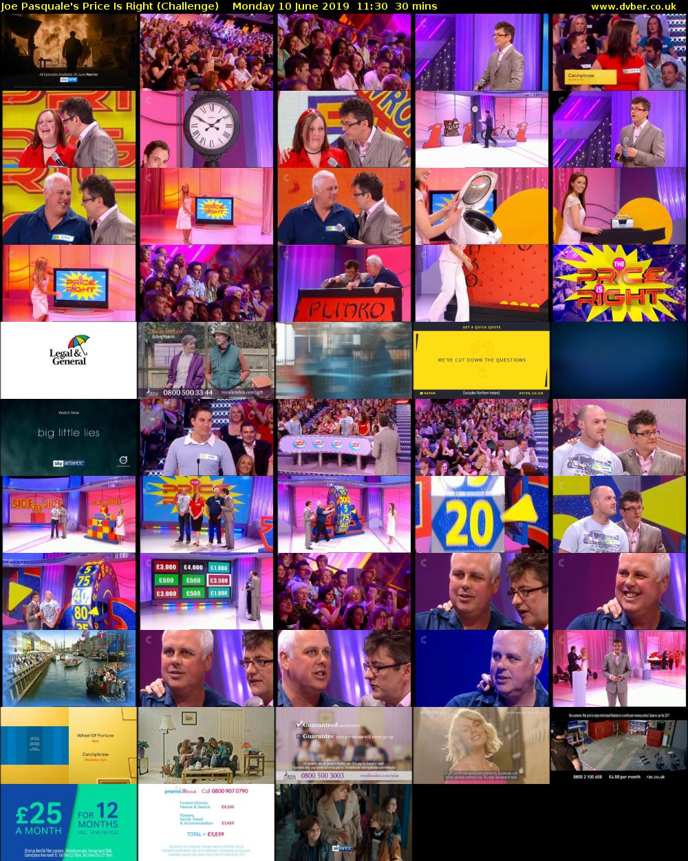 Joe Pasquale's Price Is Right (Challenge) Monday 10 June 2019 11:30 - 12:00