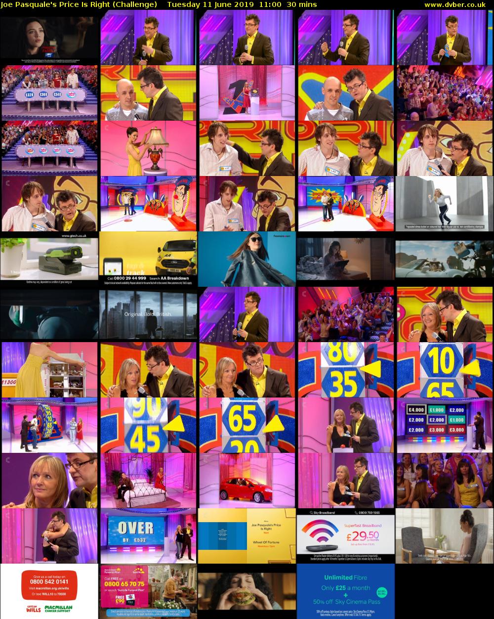 Joe Pasquale's Price Is Right (Challenge) Tuesday 11 June 2019 11:00 - 11:30