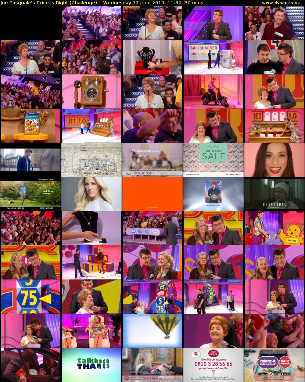 Joe Pasquale's Price Is Right (Challenge) Wednesday 12 June 2019 11:30 - 12:00