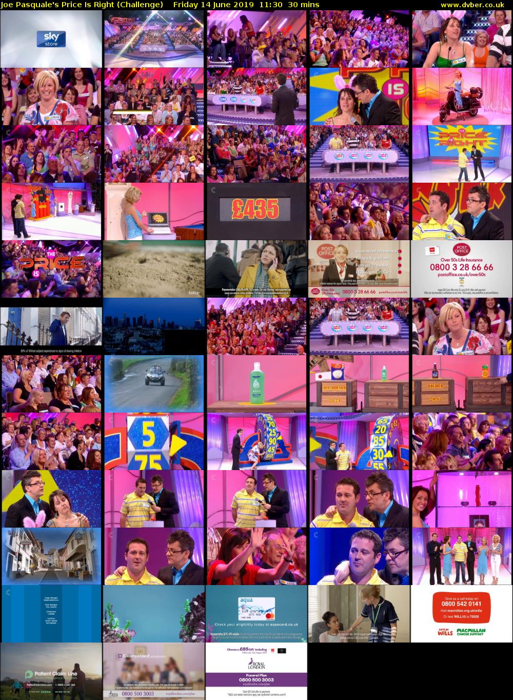 Joe Pasquale's Price Is Right (Challenge) Friday 14 June 2019 11:30 - 12:00