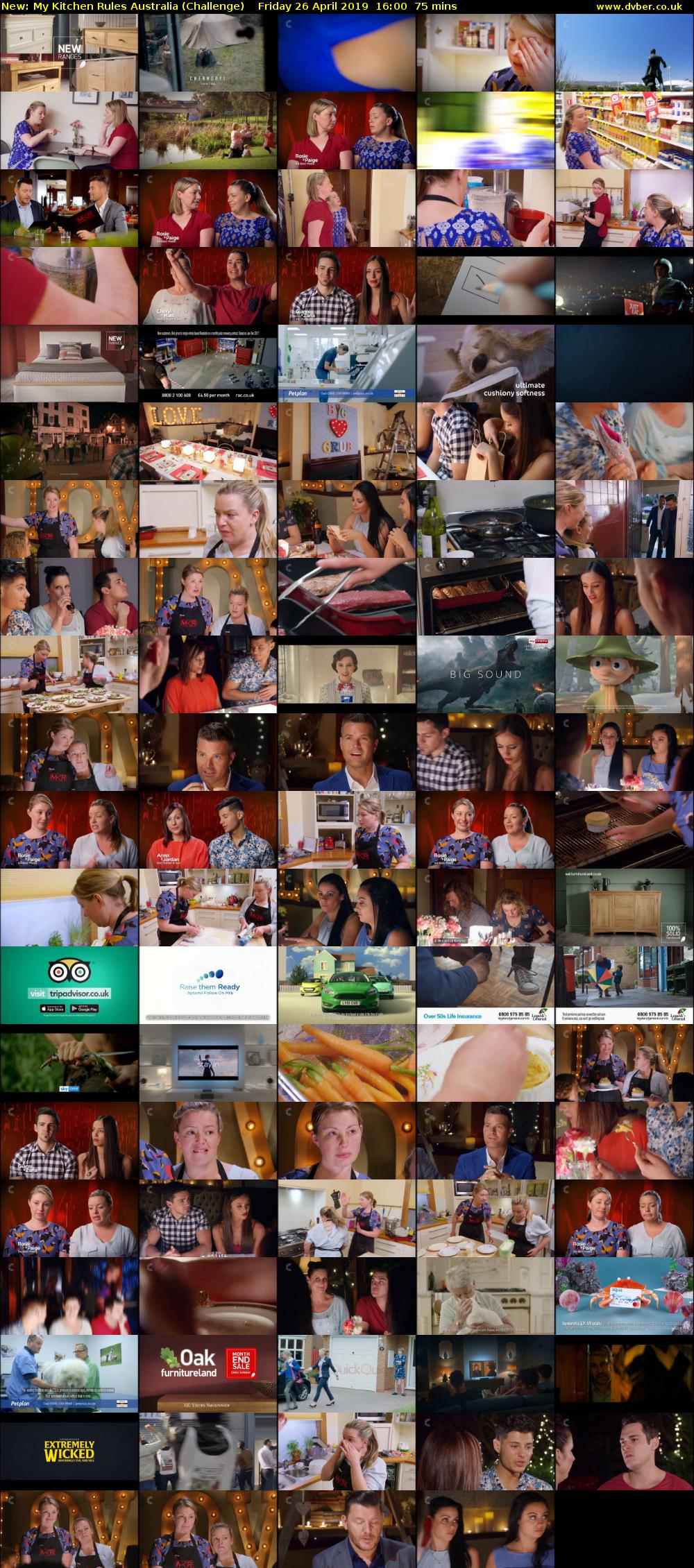 My Kitchen Rules Australia (Challenge) Friday 26 April 2019 16:00 - 17:15