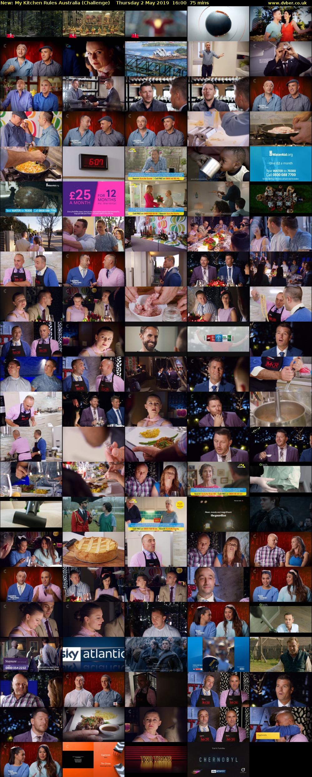My Kitchen Rules Australia (Challenge) Thursday 2 May 2019 16:00 - 17:15