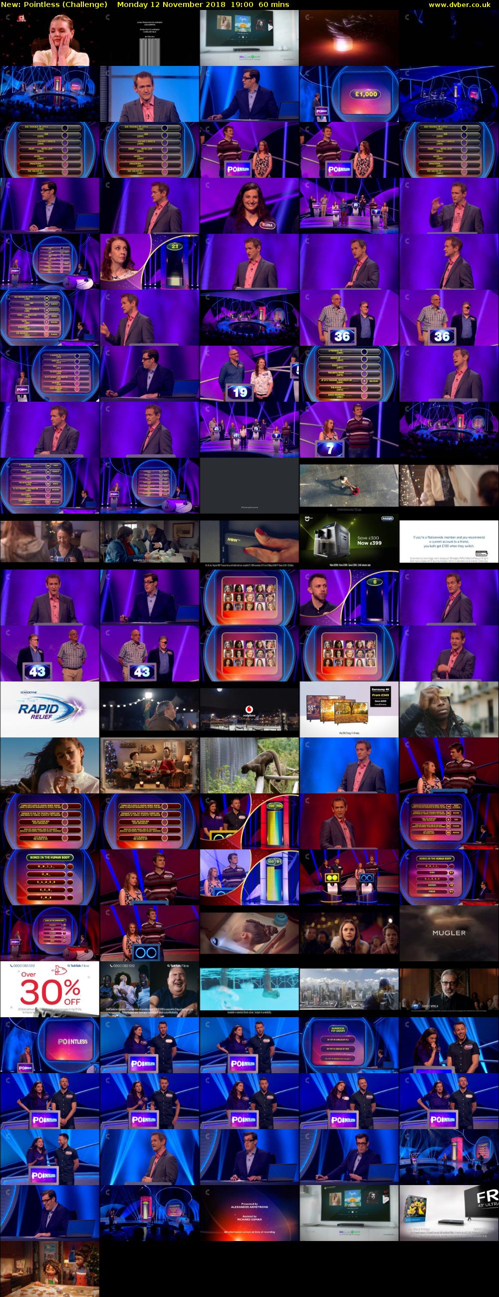 Pointless (Challenge) Monday 12 November 2018 19:00 - 20:00