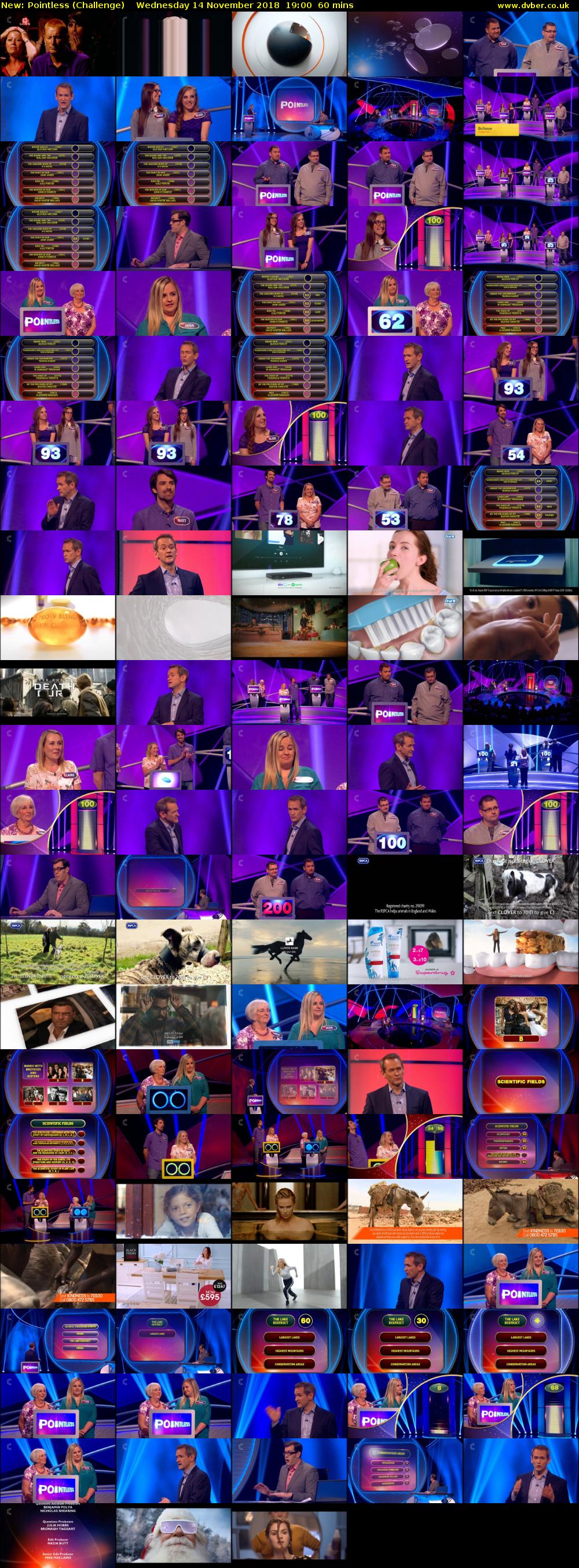 Pointless (Challenge) Wednesday 14 November 2018 19:00 - 20:00