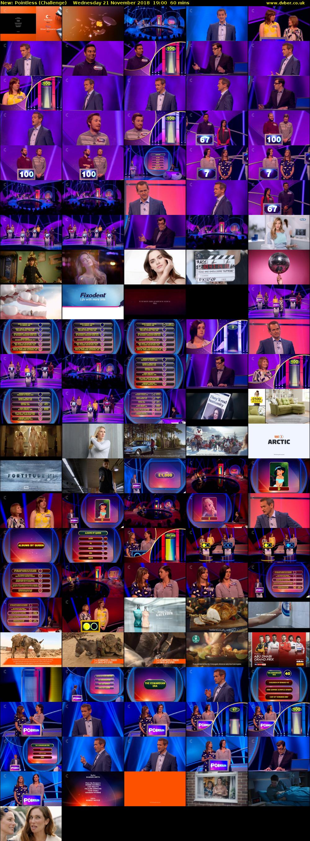 Pointless (Challenge) Wednesday 21 November 2018 19:00 - 20:00