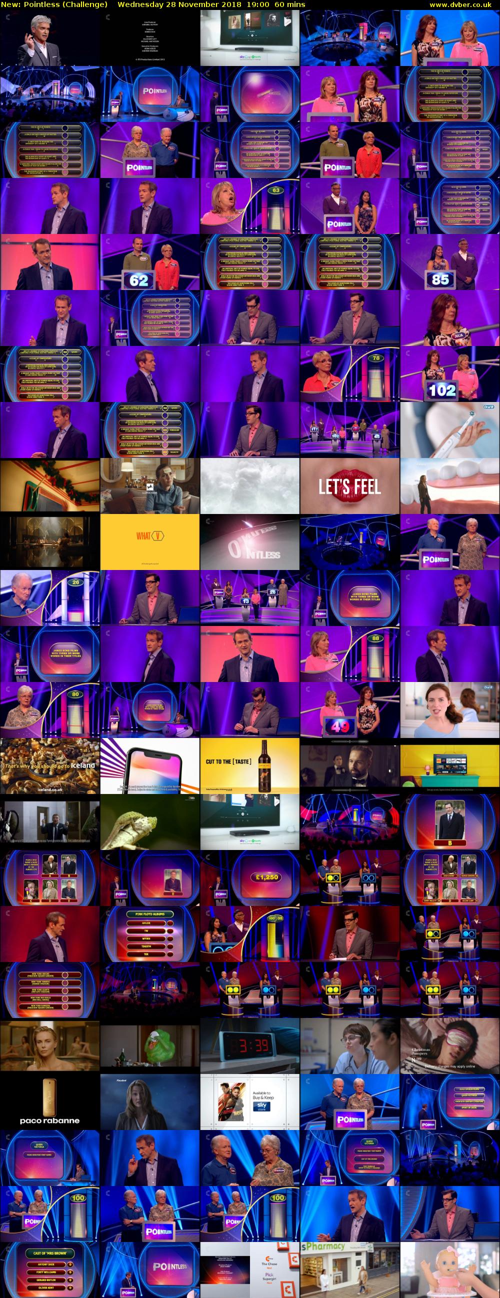 Pointless (Challenge) Wednesday 28 November 2018 19:00 - 20:00