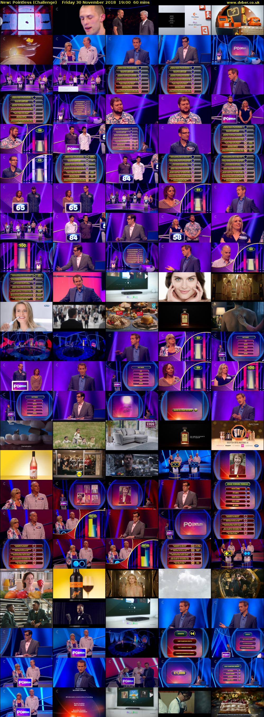 Pointless (Challenge) Friday 30 November 2018 19:00 - 20:00
