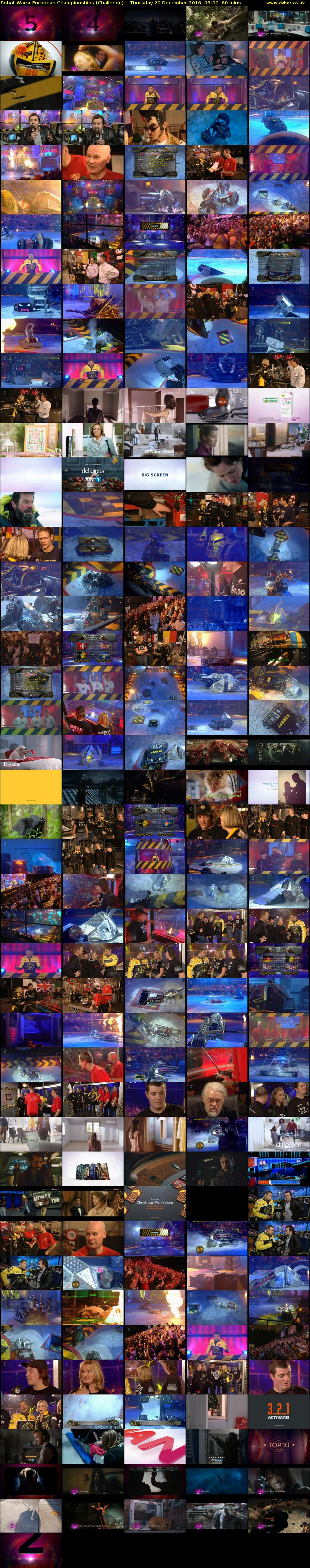 Robot Wars: European Championships (Challenge) Thursday 29 December 2016 05:00 - 06:00