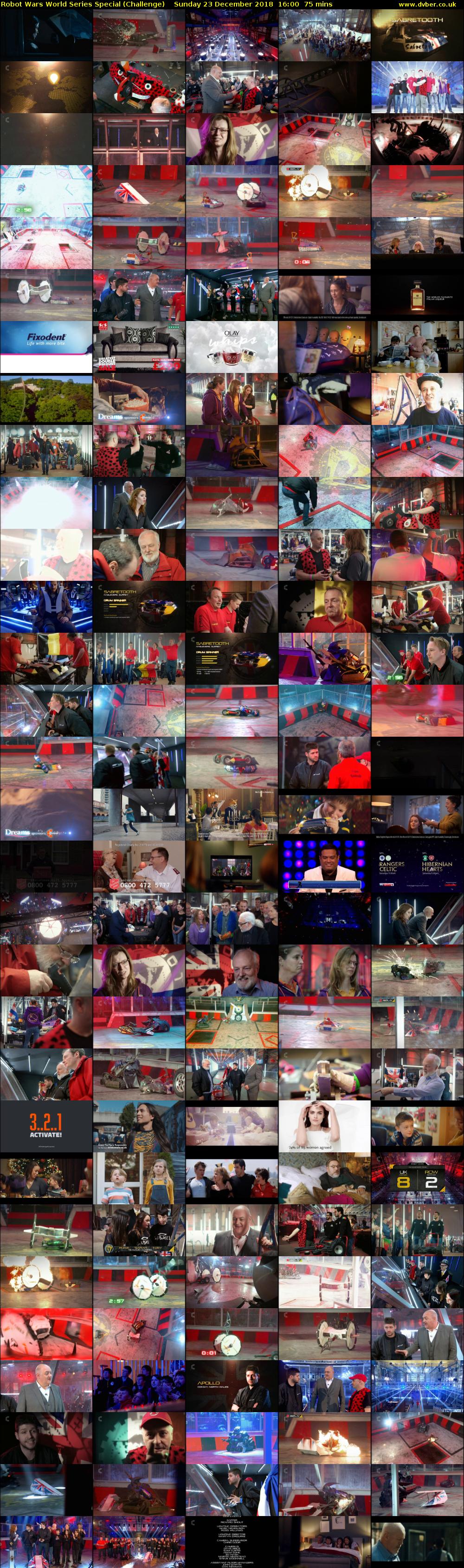 Robot Wars World Series Special (Challenge) Sunday 23 December 2018 16:00 - 17:15