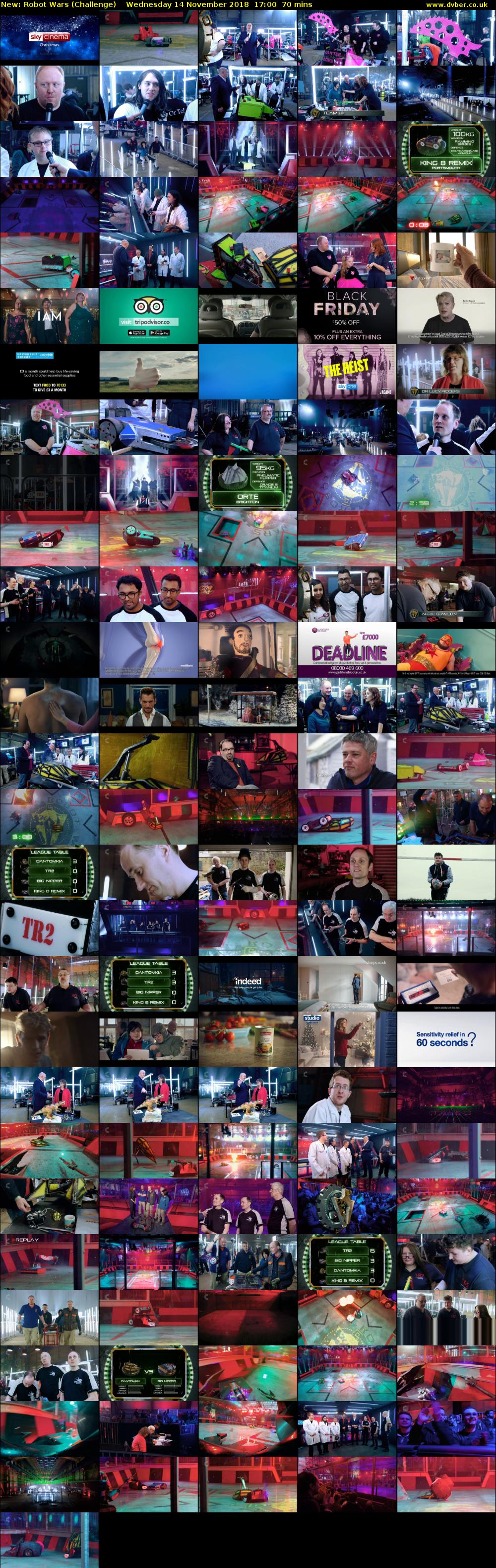 Robot Wars (Challenge) Wednesday 14 November 2018 17:00 - 18:10