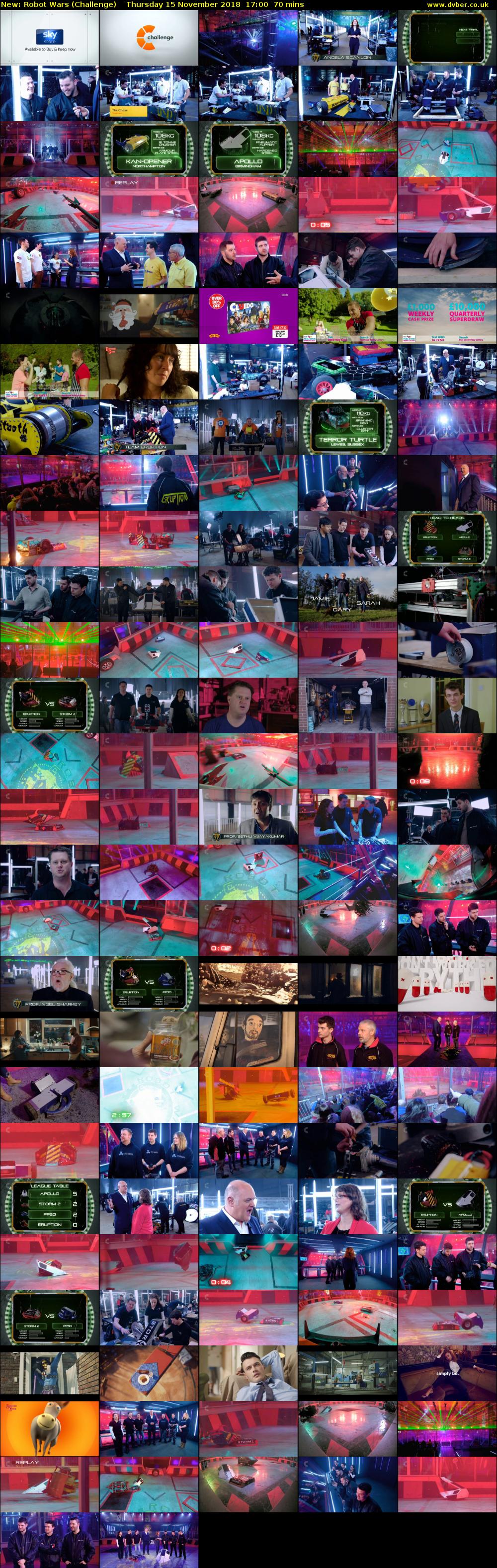 Robot Wars (Challenge) Thursday 15 November 2018 17:00 - 18:10