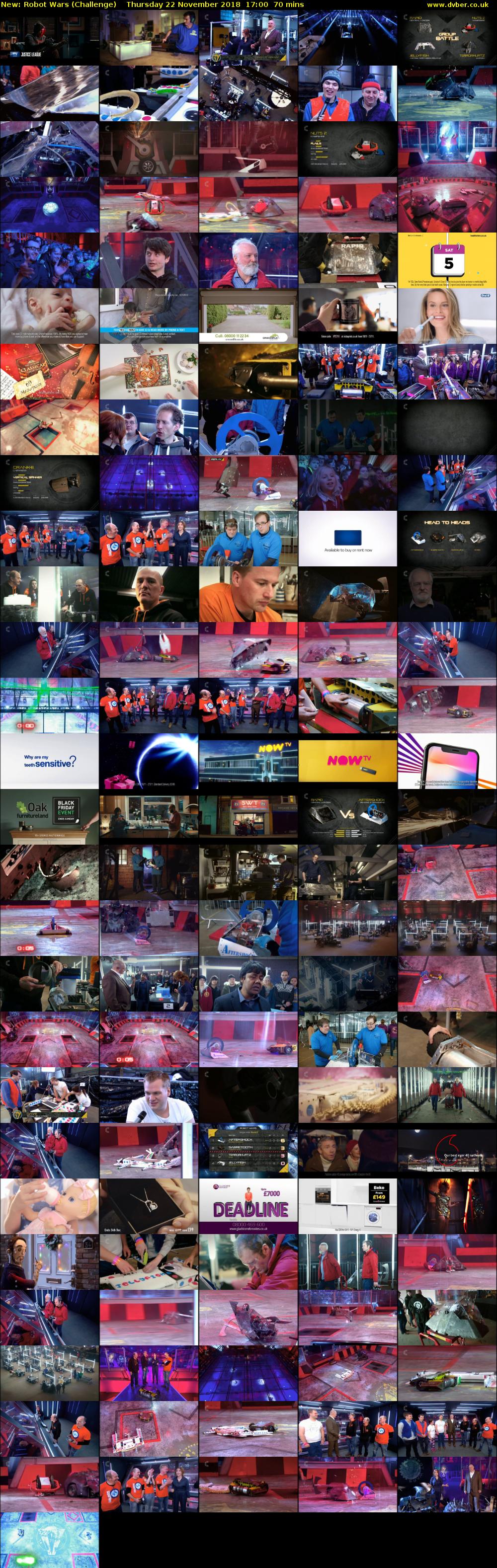 Robot Wars (Challenge) Thursday 22 November 2018 17:00 - 18:10